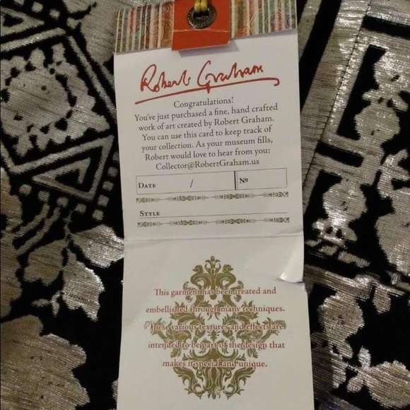 Robert graham sample metallic silver & black jacke - Picture 3 of 3